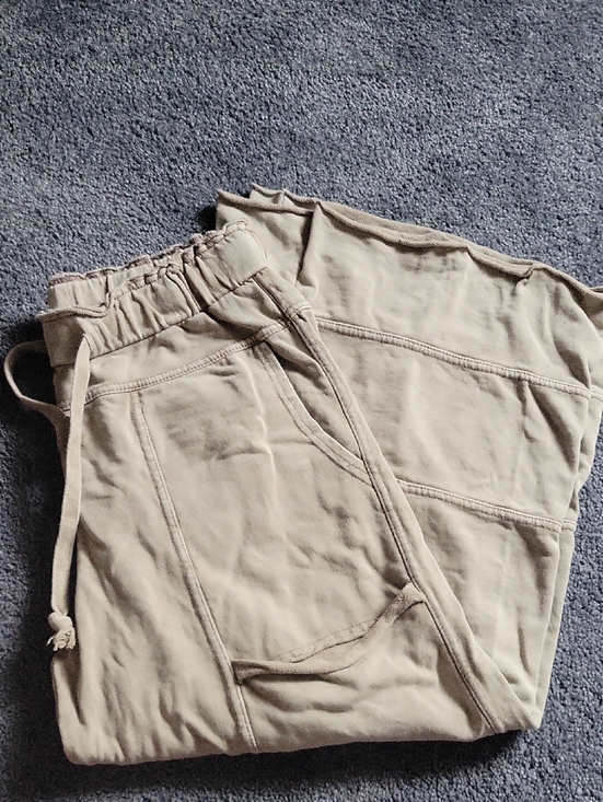 easel Pants - Easel Taupe Terry Knit Jogger Pants
